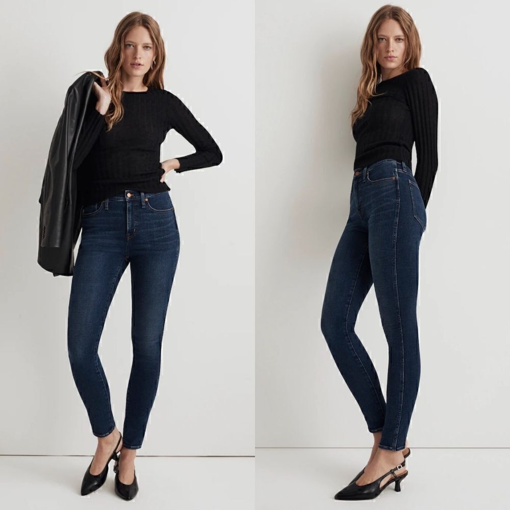 MADEWELL High Riser Skinny jeans size 26 dark wash millennial